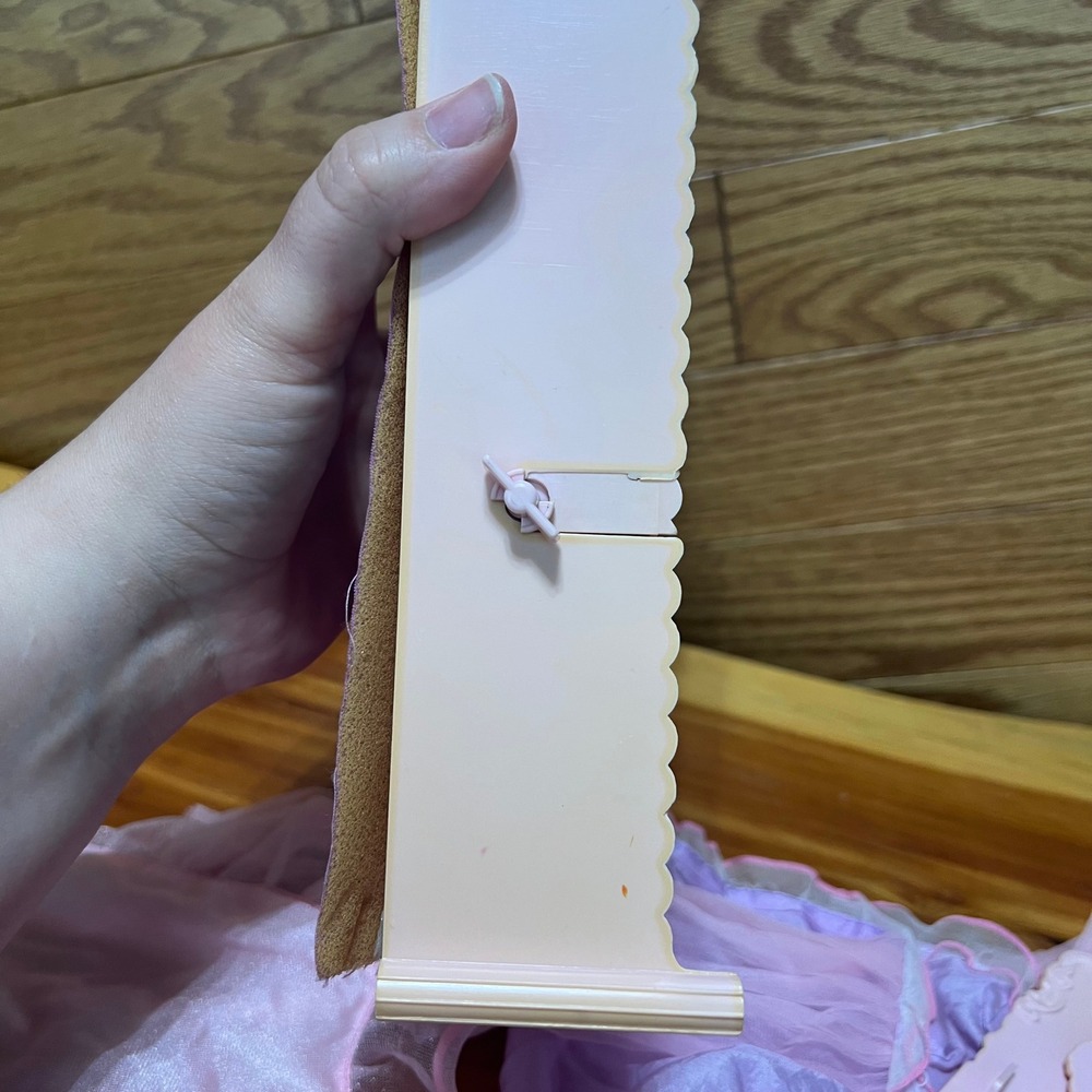 Vintage Barbie Canopy Bed Pink Purple Furniture Replacement Parts Lot Incomplete - Picture 11 of 13